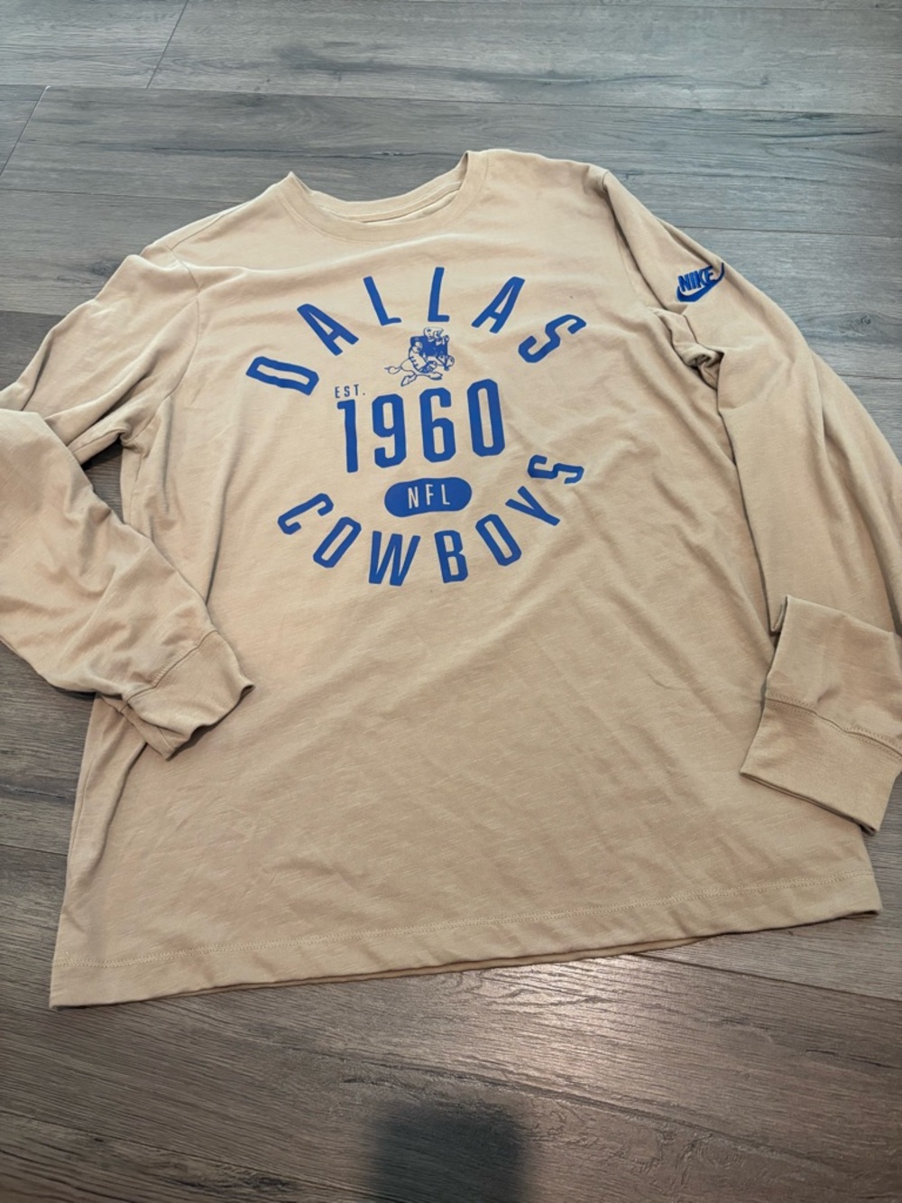 Men’s Nike Dallas Cowboys Long Sleeve Shirt Size L